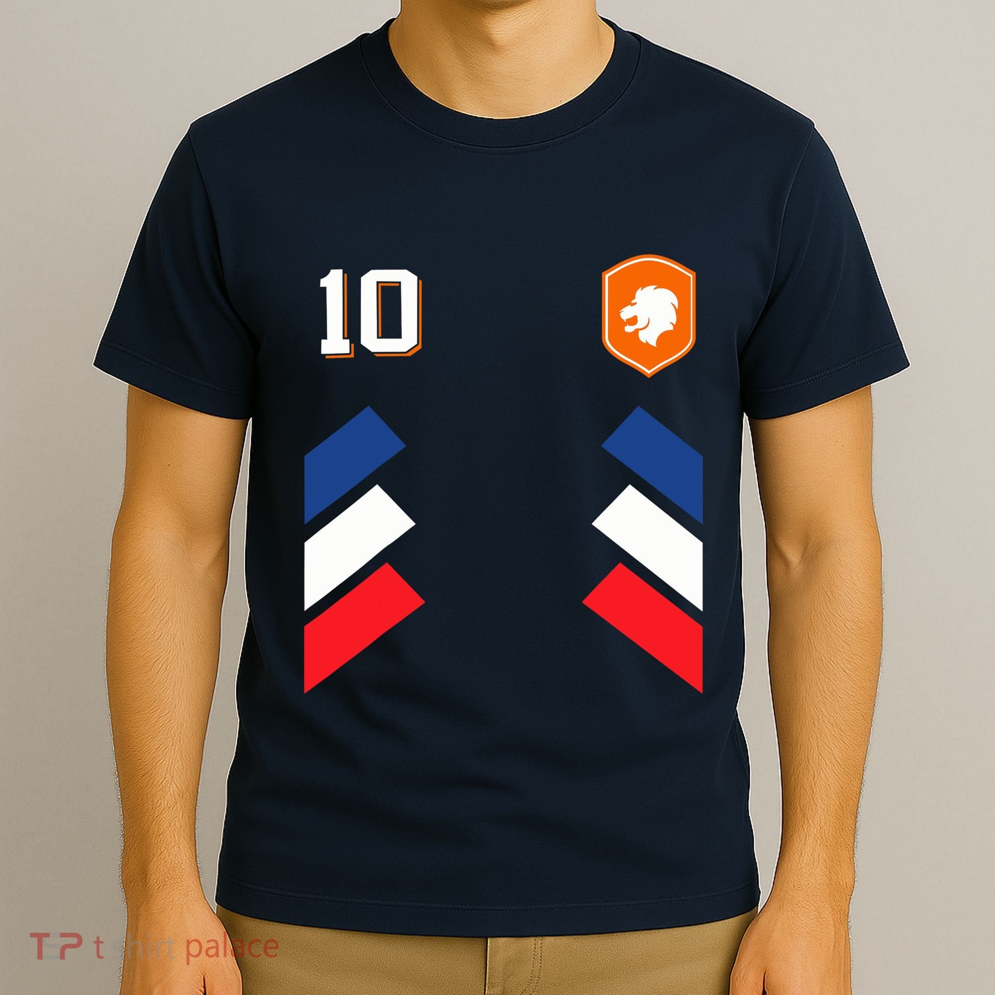 Retro10 Dutch Football Netherlands Soccer Netherlands Flag T-Shirt