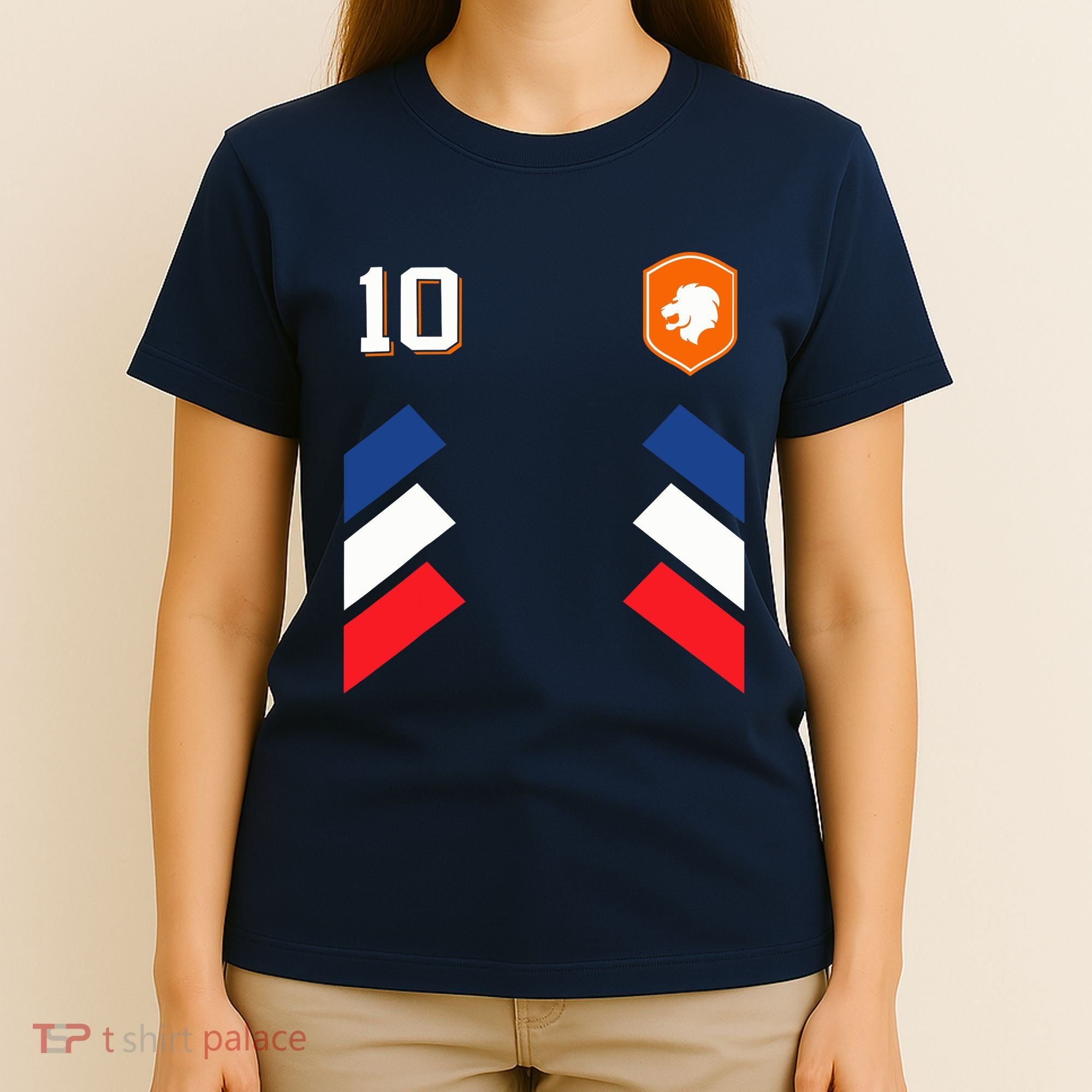 Retro10 Dutch Football Netherlands Soccer Netherlands Flag T-Shirt