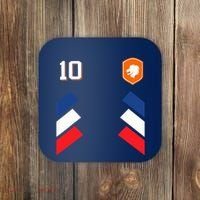 Retro10 Dutch Football Netherlands Soccer Netherlands Flag Coaster thumb 0