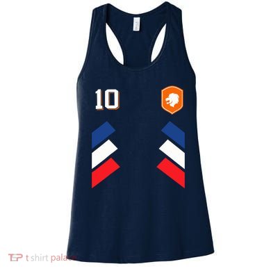 Retro10 Dutch Football Netherlands Soccer Netherlands Flag Women's Tank Top