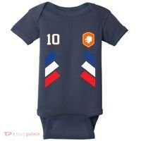 Retro10 Dutch Football Netherlands Soccer Netherlands Flag Baby Bodysuit thumb 0