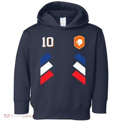 Retro10 Dutch Football Netherlands Soccer Netherlands Flag Toddler Hoodie