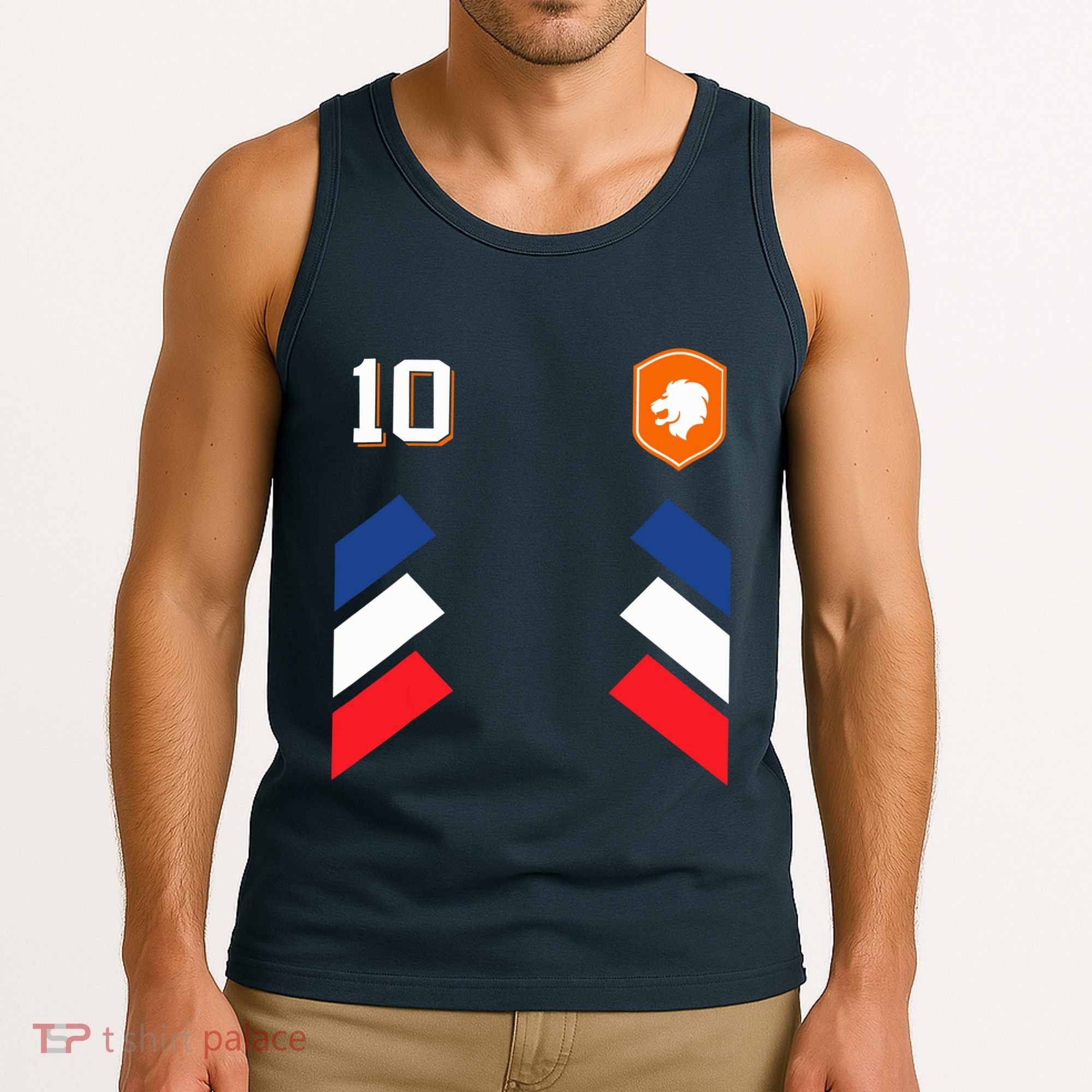 Retro10 Dutch Football Netherlands Soccer Netherlands Flag Tank Top