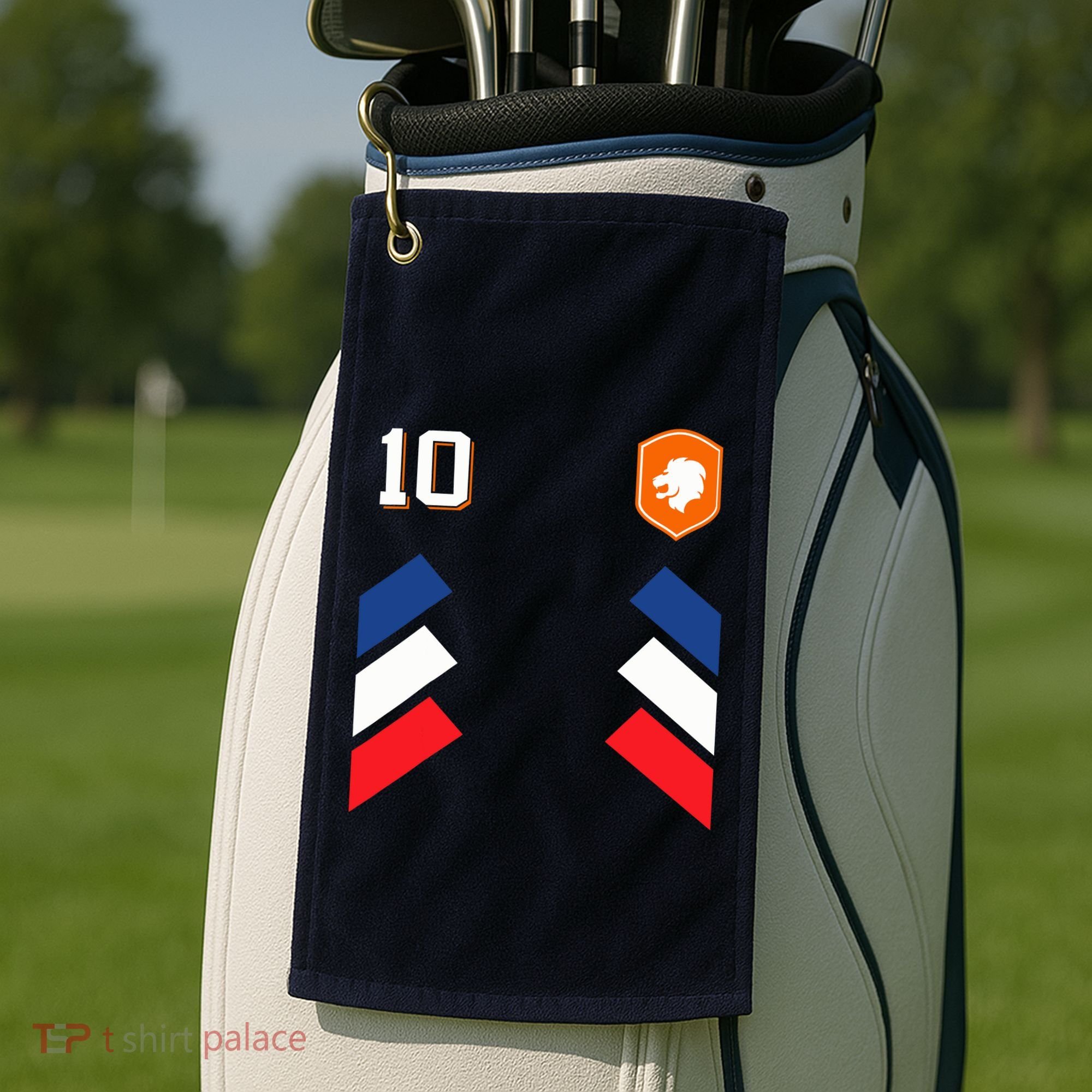 Retro10 Dutch Football Netherlands Soccer Netherlands Flag Golf Towel
