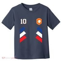 Retro10 Dutch Football Netherlands Soccer Netherlands Flag Toddler T-Shirt thumb 0