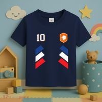Retro10 Dutch Football Netherlands Soccer Netherlands Flag Toddler T-Shirt thumb 3