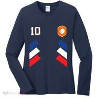 Retro10 Dutch Football Netherlands Soccer Netherlands Flag Women's Long Sleeve Shirt thumb 0