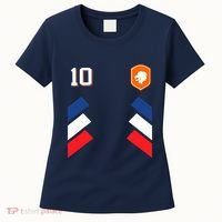 Retro10 Dutch Football Netherlands Soccer Netherlands Flag Women's T-Shirt thumb 0