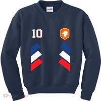 Retro10 Dutch Football Netherlands Soccer Netherlands Flag Kids Sweatshirt thumb 0