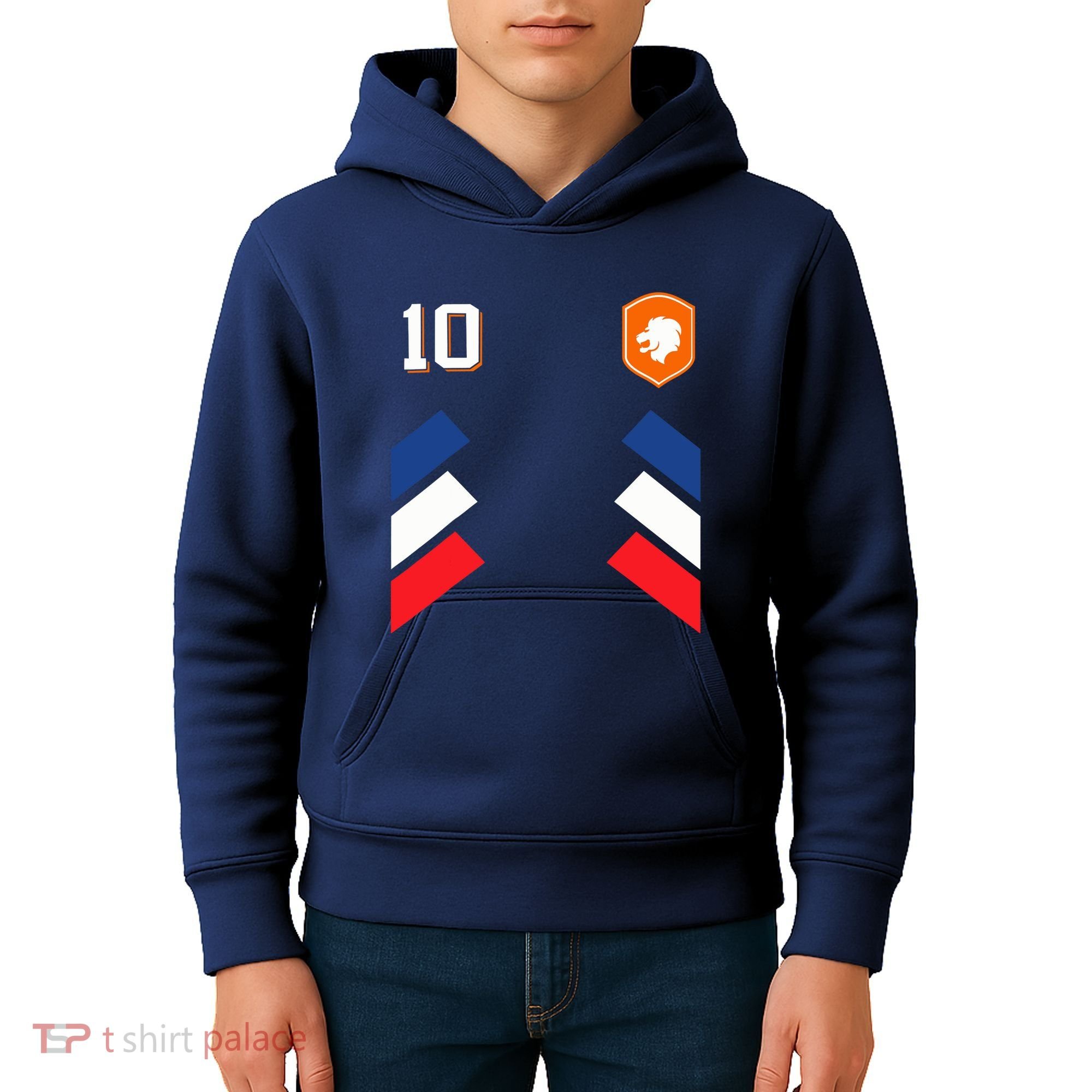 Retro10 Dutch Football Netherlands Soccer Netherlands Flag Kids Hoodie
