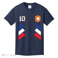 Retro10 Dutch Football Netherlands Soccer Netherlands Flag Kids T-Shirt thumb 0