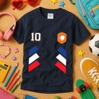 Retro10 Dutch Football Netherlands Soccer Netherlands Flag Kids T-Shirt thumb 3