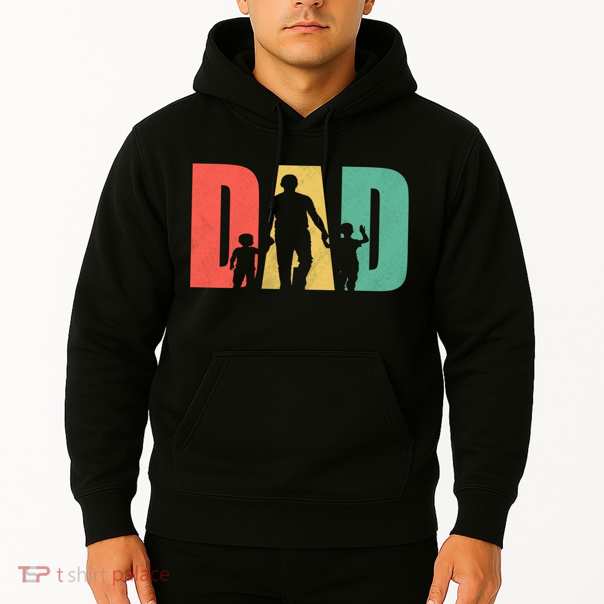 Retro Dad Fathers Day Gift Hoodie
