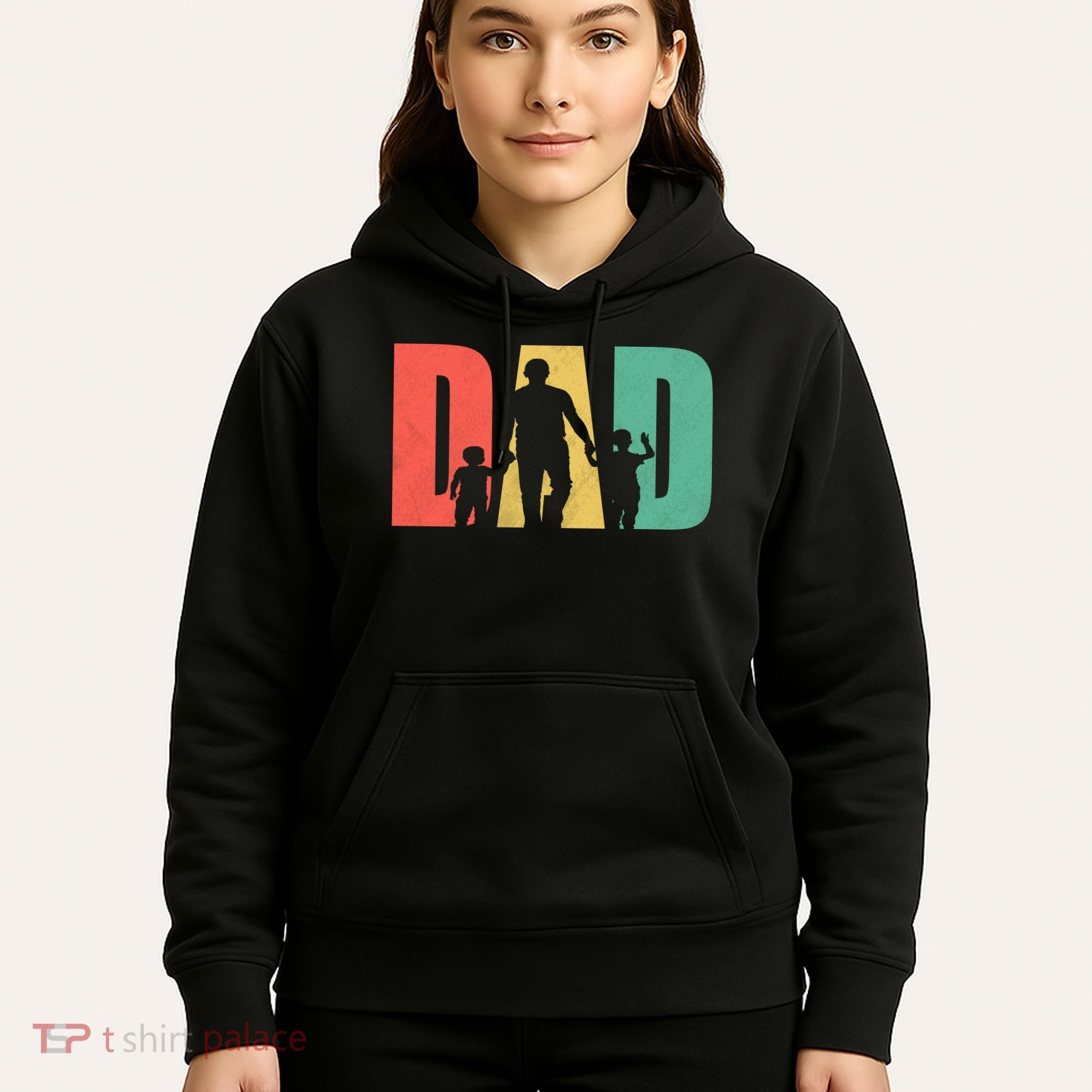 Retro Dad Fathers Day Gift Hoodie