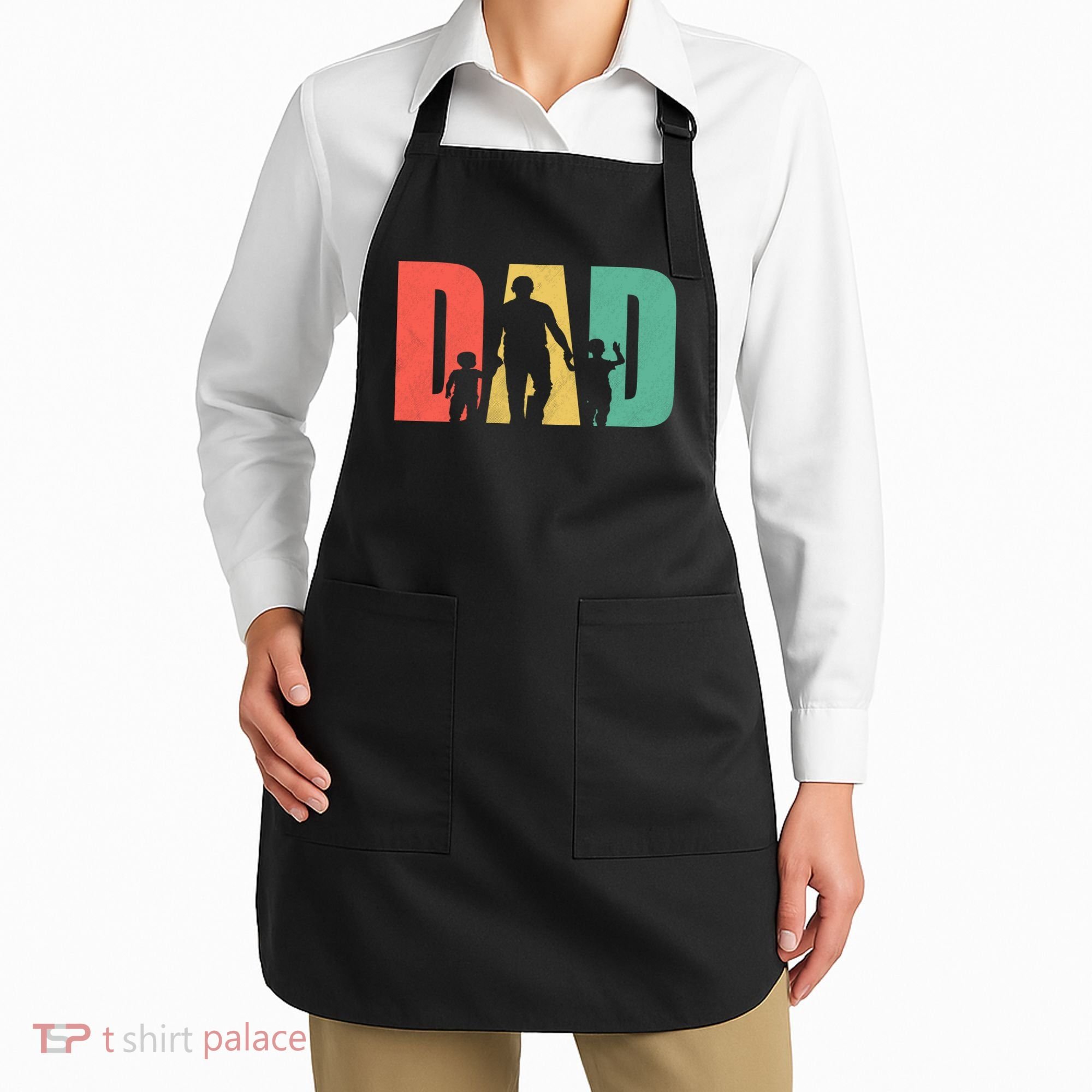 Retro Dad Fathers Day Gift Apron