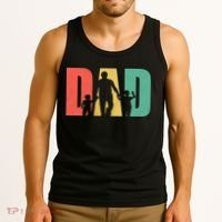 Retro Dad Fathers Day Gift Tank Top thumb 3