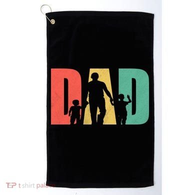 Retro Dad Fathers Day Gift Golf Towel