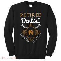Retired Dentist Funny Dentist Retirement Gift Sweatshirt thumb 0