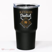 Retired Dentist Funny Dentist Retirement Gift Tumbler thumb 0