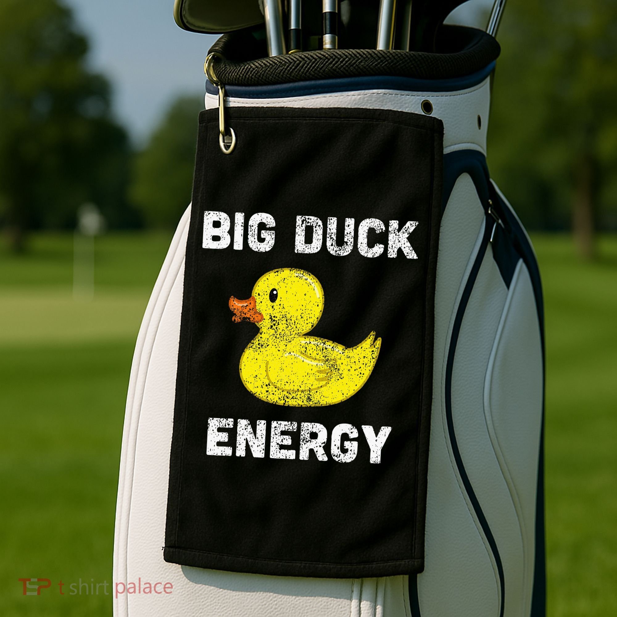 Rubber Ducky Funny Meme Big Duck Energy Golf Towel