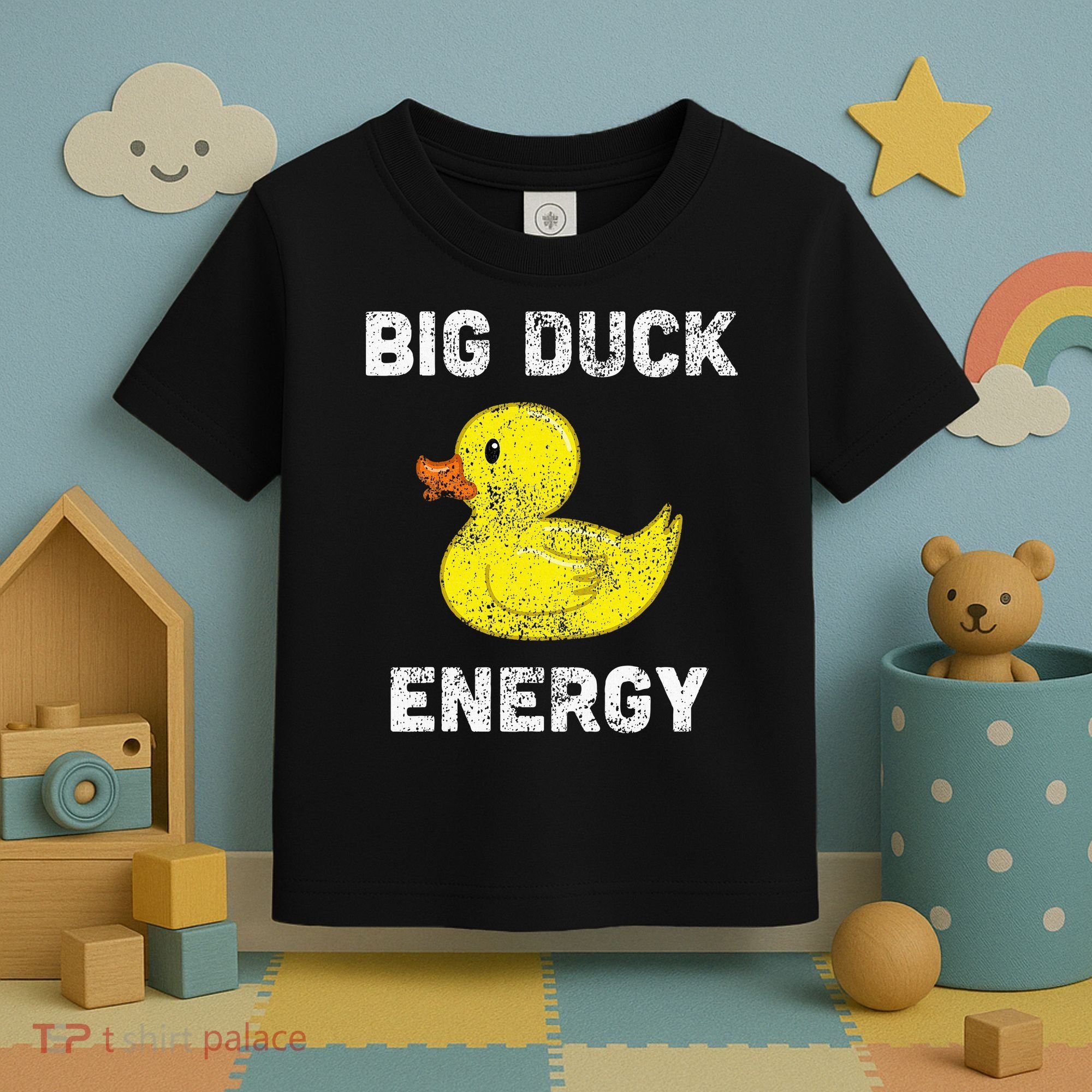 Rubber Ducky Funny Meme Big Duck Energy Toddler T-Shirt