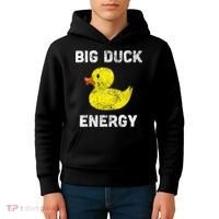 Rubber Ducky Funny Meme Big Duck Energy Kids Hoodie thumb 4