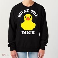 Rubber Ducky, Funny Pun What The DUCK Women's Sweatshirt thumb 0