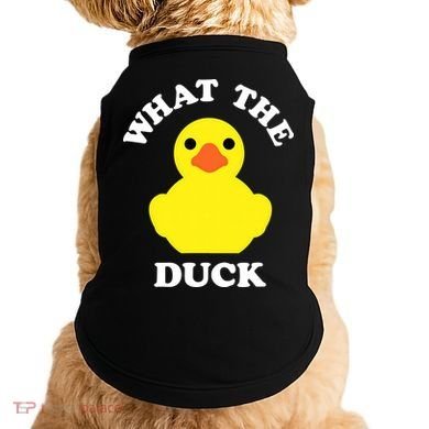 Rubber Ducky, Funny Pun What The DUCK Doggie Tank