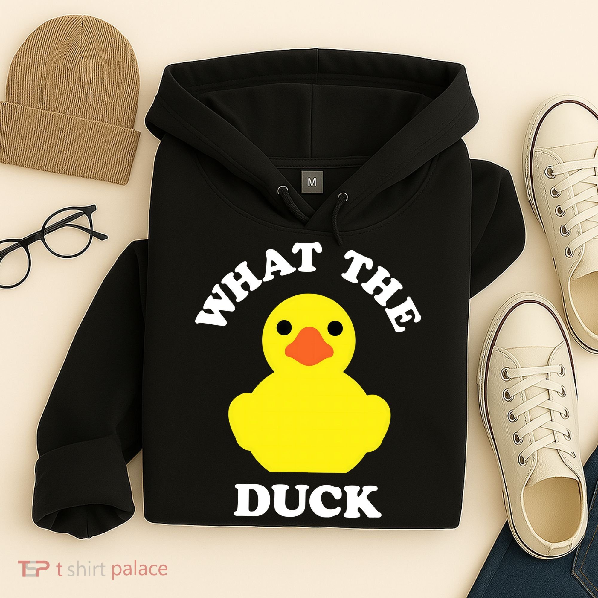 Rubber Ducky, Funny Pun What The DUCK Hoodie