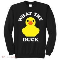 Rubber Ducky, Funny Pun What The DUCK Sweatshirt thumb 0