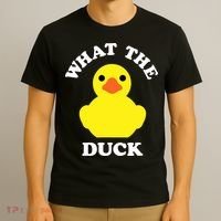 Rubber Ducky, Funny Pun What The DUCK T-Shirt thumb 3