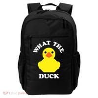 Rubber Ducky, Funny Pun What The DUCK Backpack thumb 0