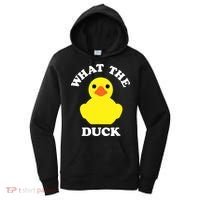 Rubber Ducky, Funny Pun What The DUCK Women's Hoodie thumb 0