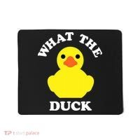 Rubber Ducky, Funny Pun What The DUCK Mousepad thumb 0