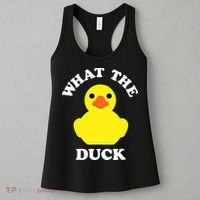 Rubber Ducky, Funny Pun What The DUCK Women's Tank Top thumb 3