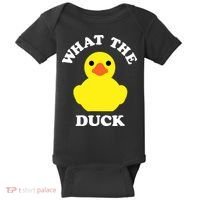 Rubber Ducky, Funny Pun What The DUCK Baby Bodysuit thumb 0