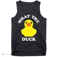 Rubber Ducky, Funny Pun What The DUCK Tank Top thumb 0