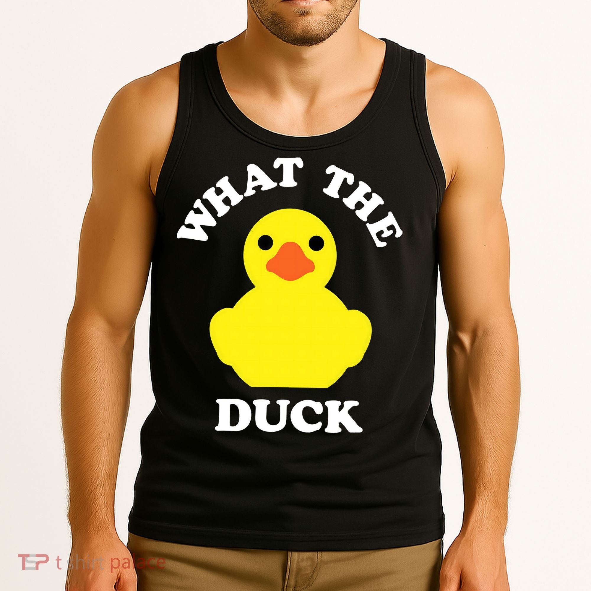 Rubber Ducky, Funny Pun What The DUCK Tank Top
