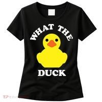 Rubber Ducky, Funny Pun What The DUCK Women's T-Shirt thumb 0