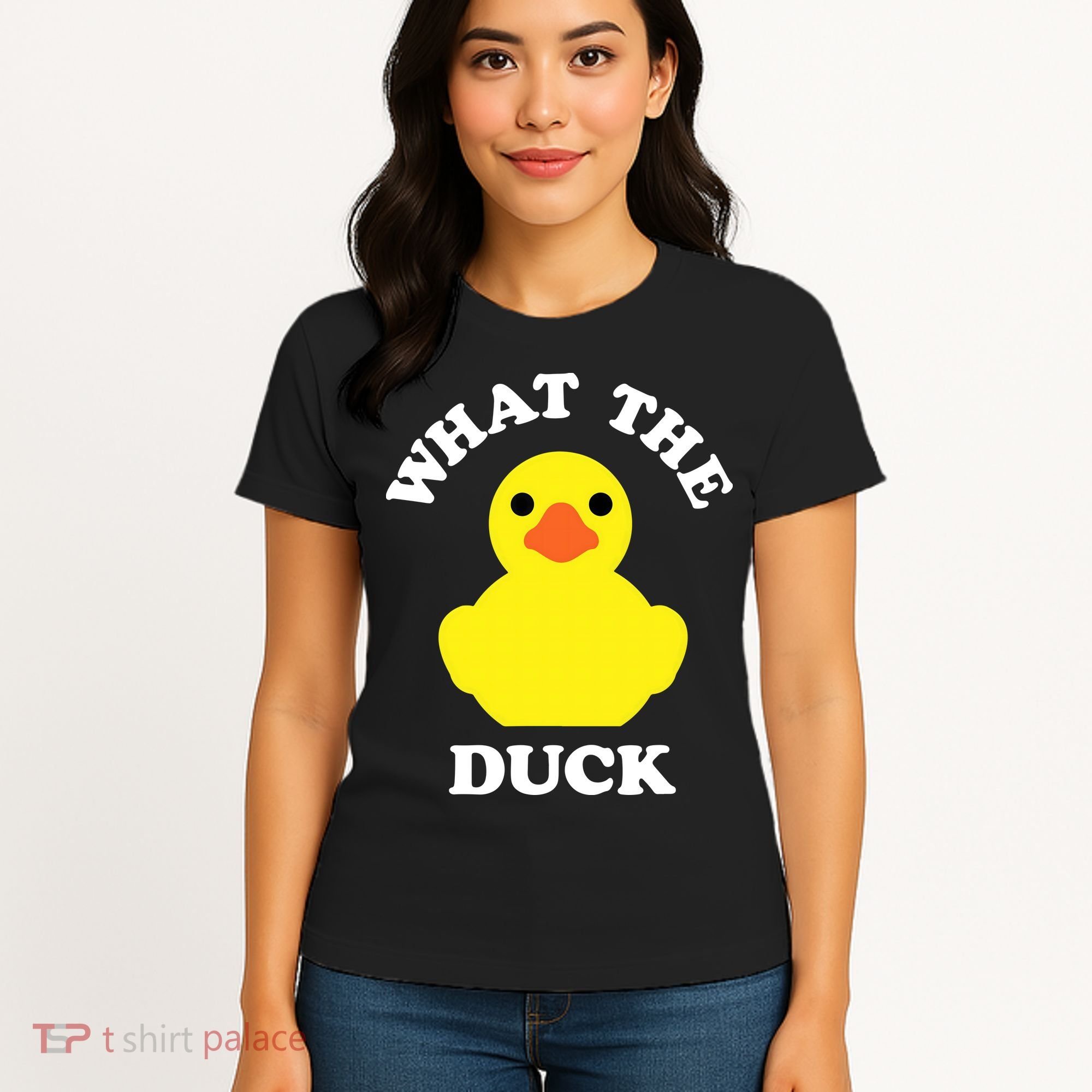 Rubber Ducky, Funny Pun What The DUCK Women's T-Shirt
