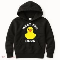Rubber Ducky, Funny Pun What The DUCK Kids Hoodie thumb 0
