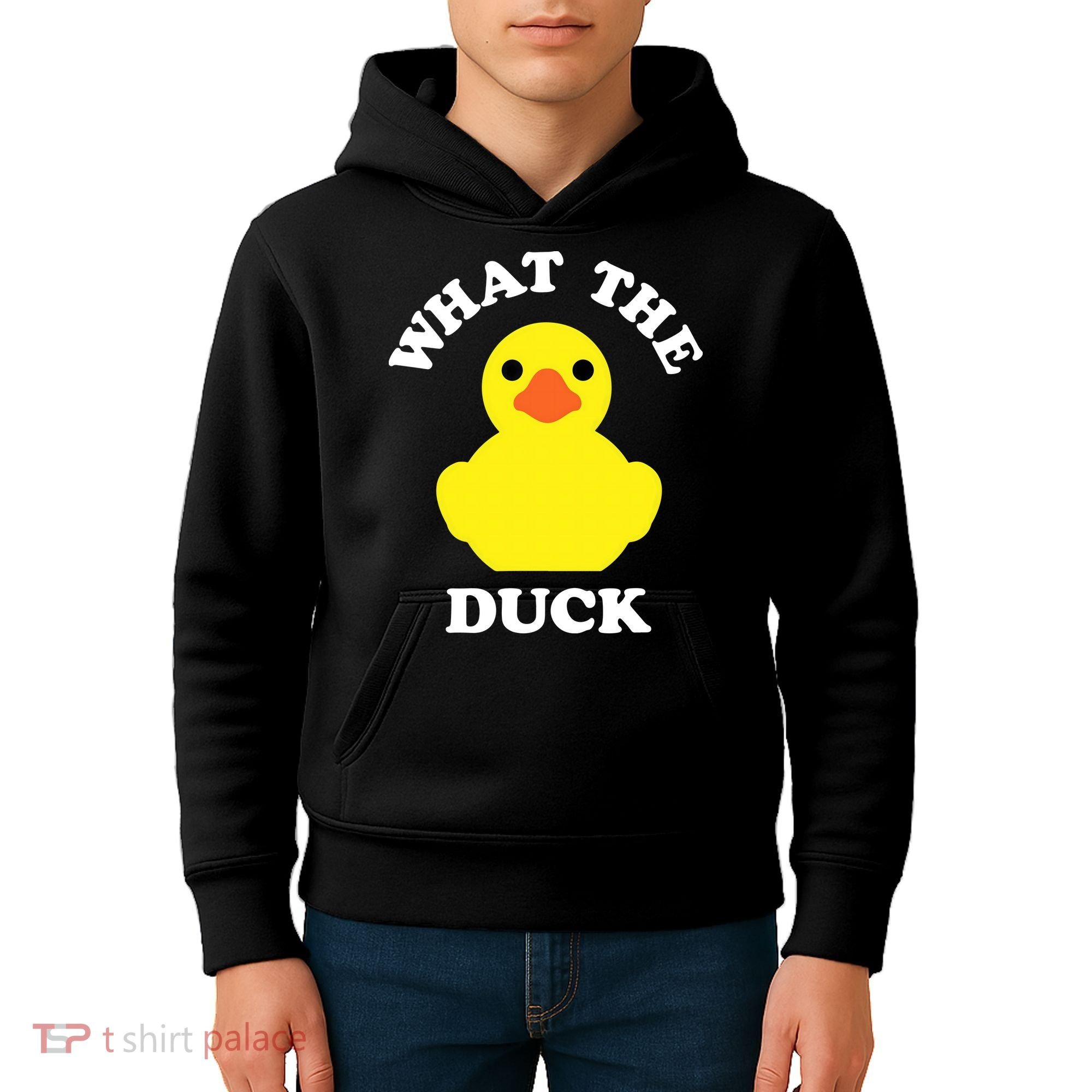 Rubber Ducky, Funny Pun What The DUCK Kids Hoodie