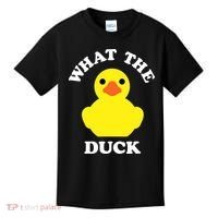 Rubber Ducky, Funny Pun What The DUCK Kids T-Shirt thumb 0