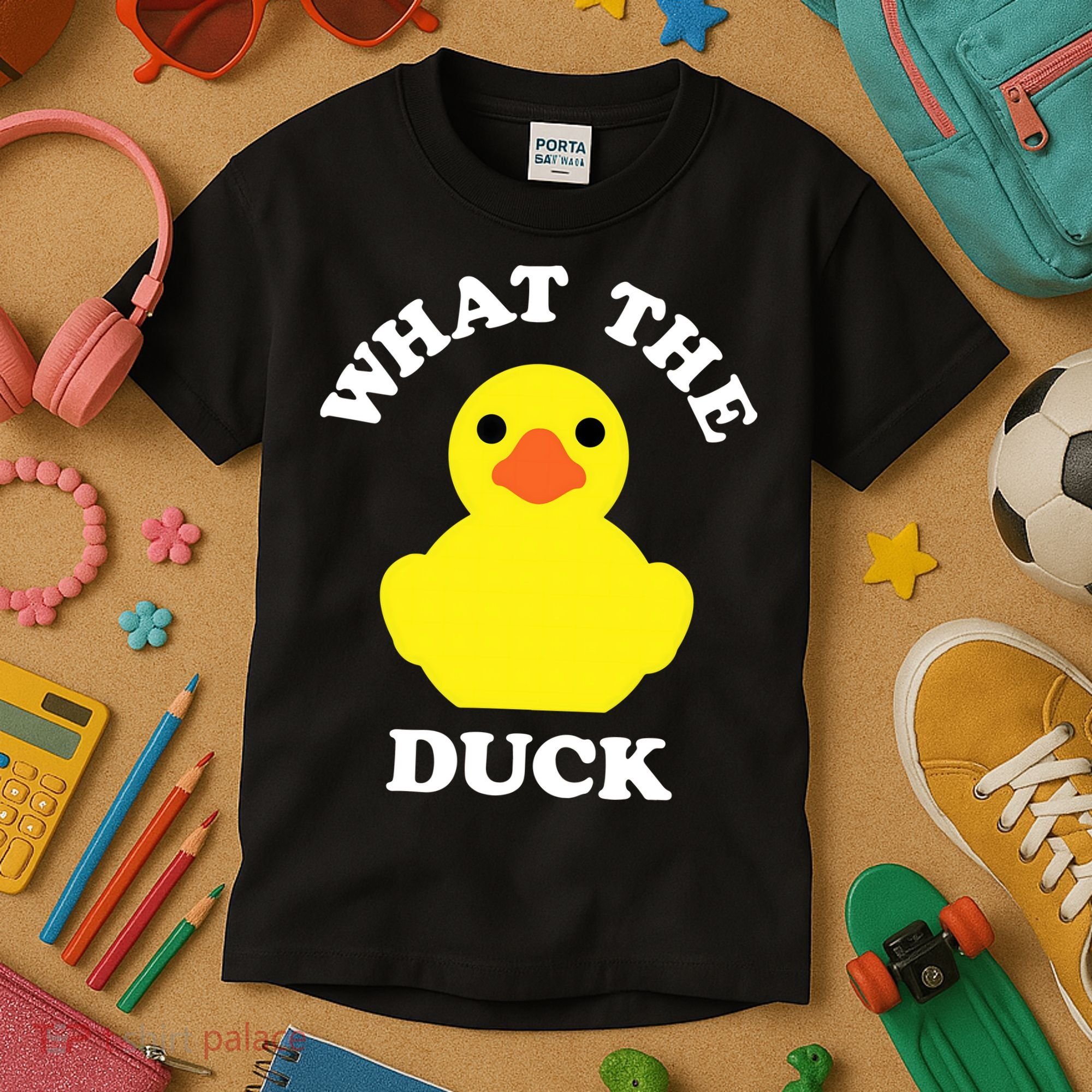Rubber Ducky, Funny Pun What The DUCK Kids T-Shirt