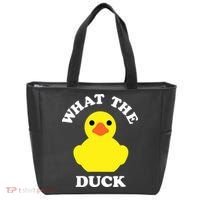 Rubber Ducky, Funny Pun What The DUCK Tote Bag thumb 0