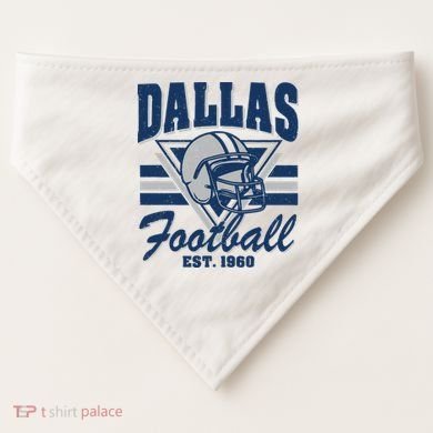 Retro Dallas Football USA-Made Doggie Bandana