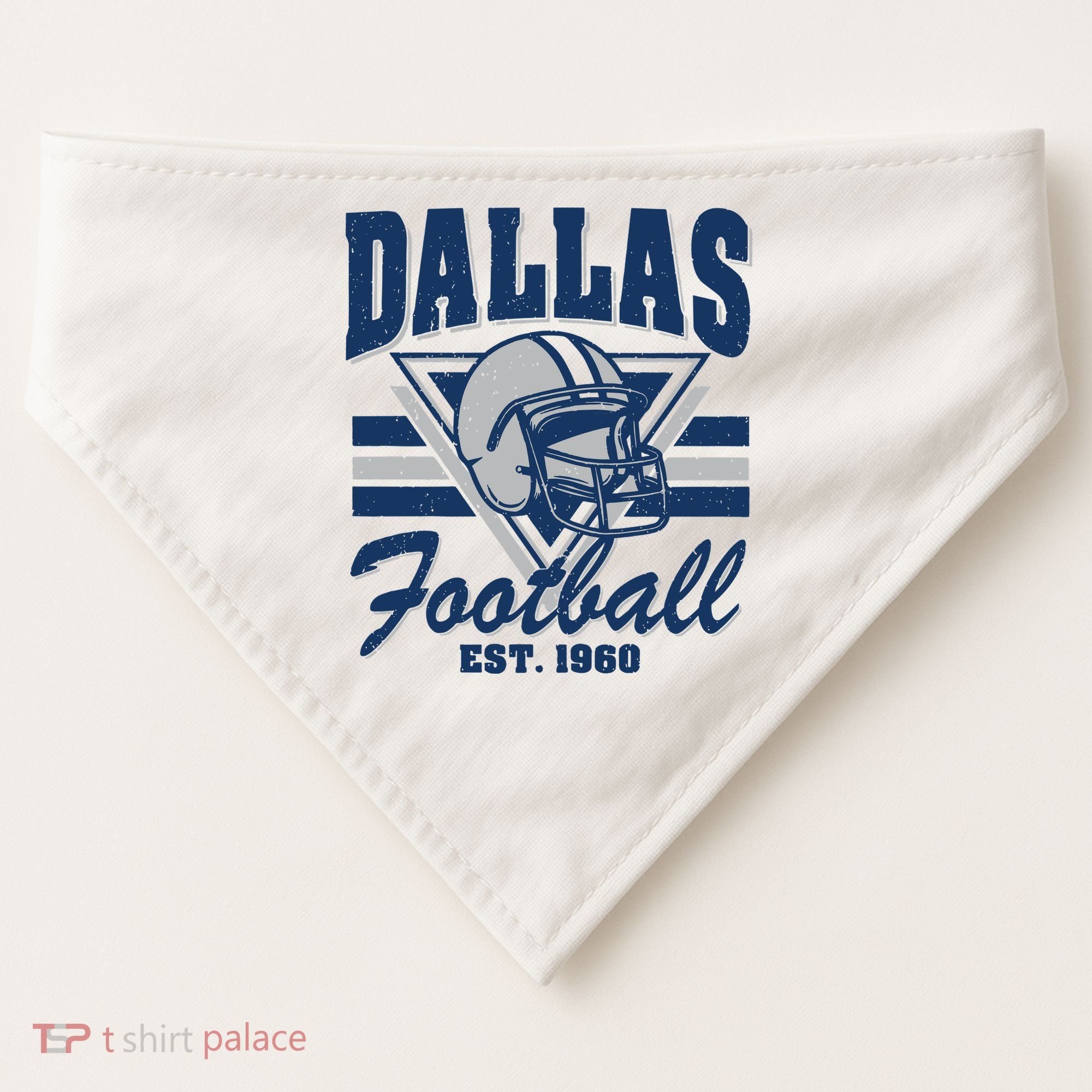 Retro Dallas Football USA-Made Doggie Bandana