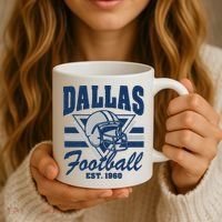 Retro Dallas Football Coffee Mug thumb 3