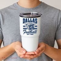 Retro Dallas Football Tumbler thumb 2