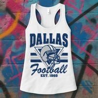 Retro Dallas Football Women's Tank Top thumb 3